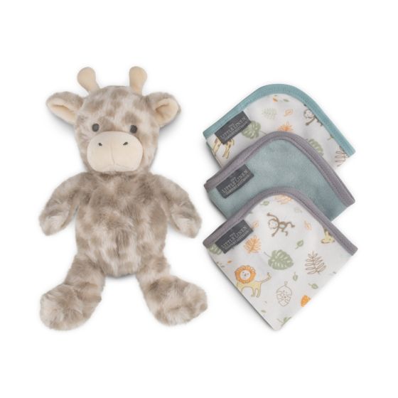 Little Linen Plush Toy & Washers Giftset | Savanna Giraffe