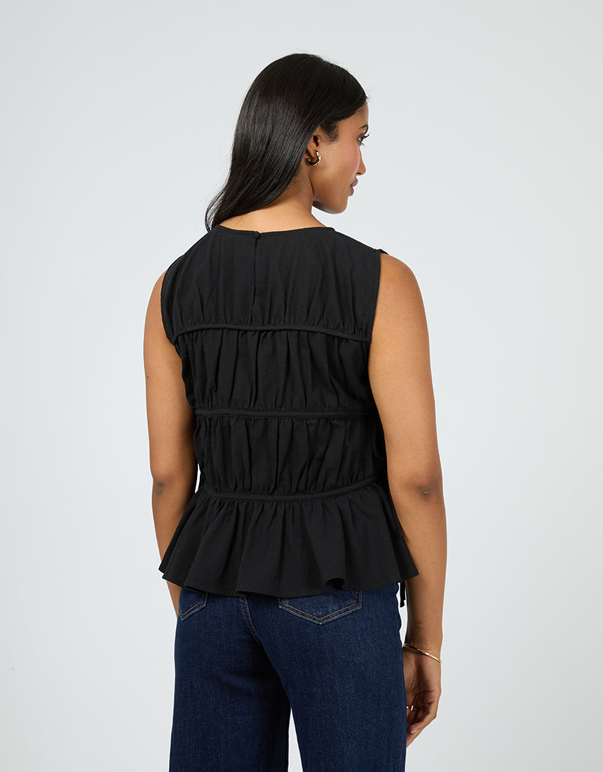 All About Eve Lou Lou Tie Top | Black