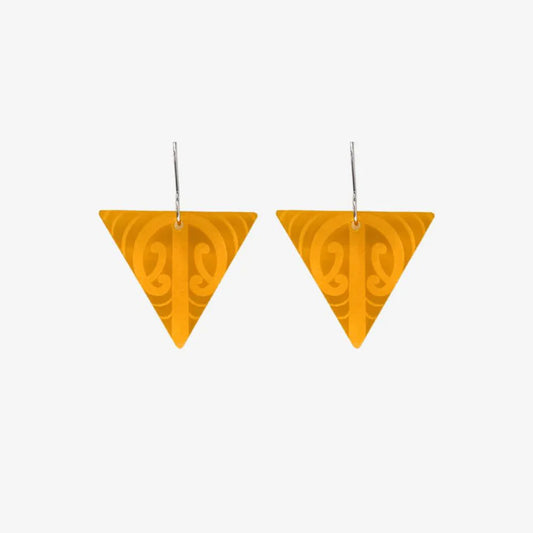 Nichola Earrings - Magopare | Clear Orange