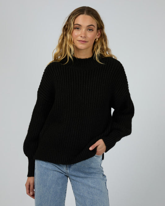 Silent Theory Mari Knit Jumper | Black
