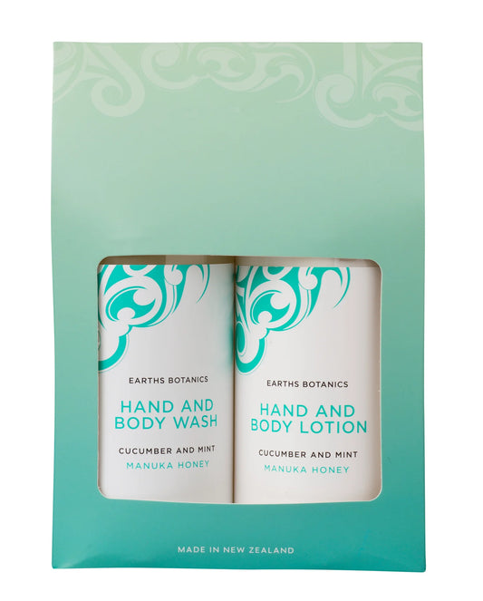 Earth Botanics Cucumber and Mint Gift Pack - Body Lotion & Body Wash