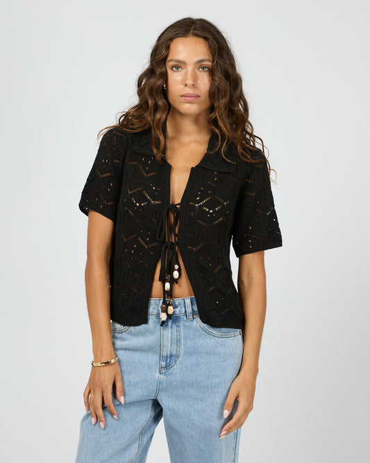 Silent Theory Nina Crochet Top