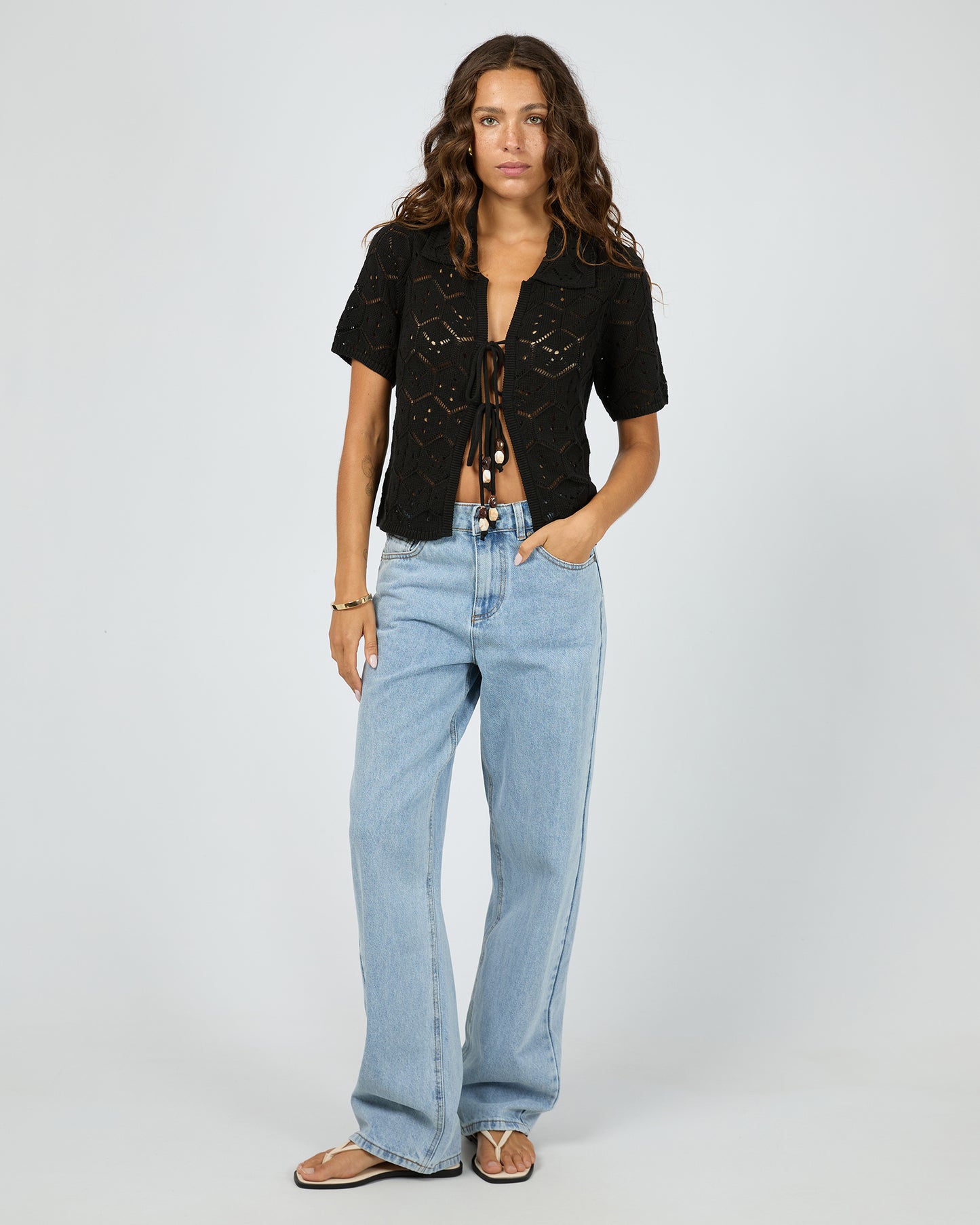 Silent Theory Nina Crochet Top