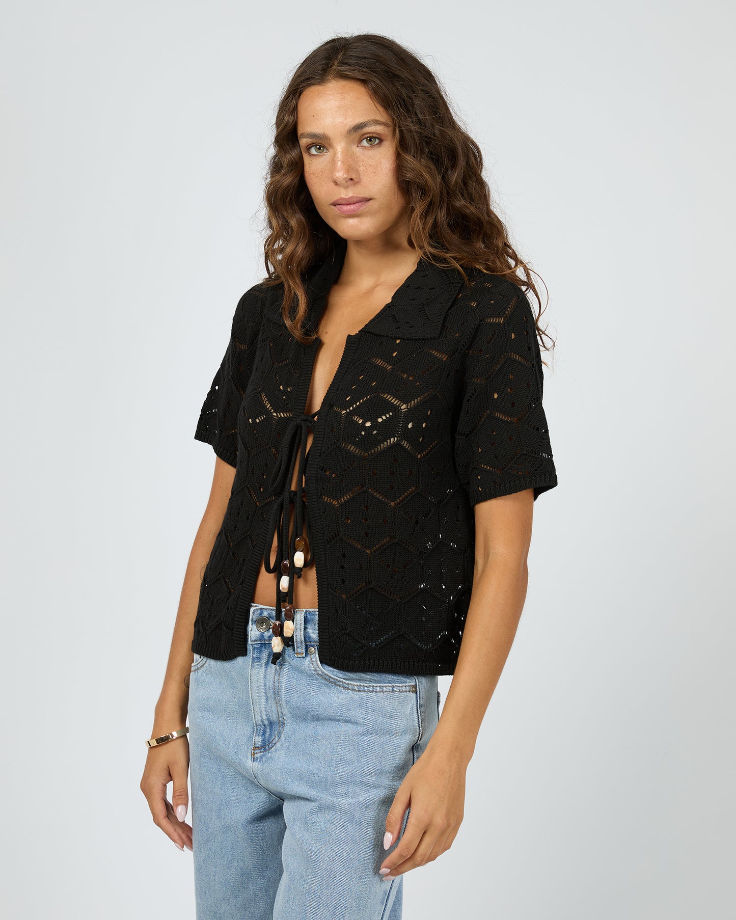 Silent Theory Nina Crochet Top