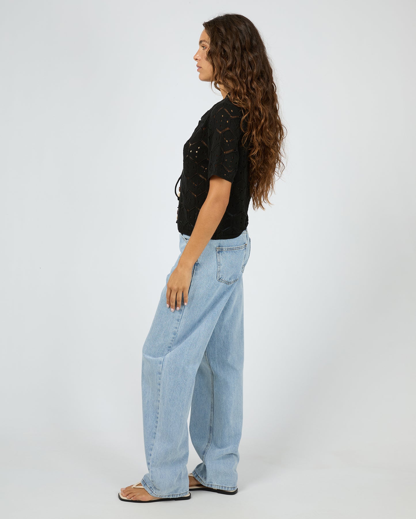 Silent Theory Nina Crochet Top