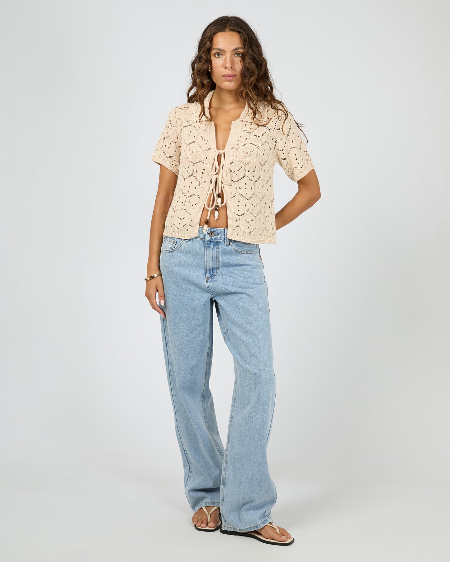 Silent Theory Nina Crochet Top