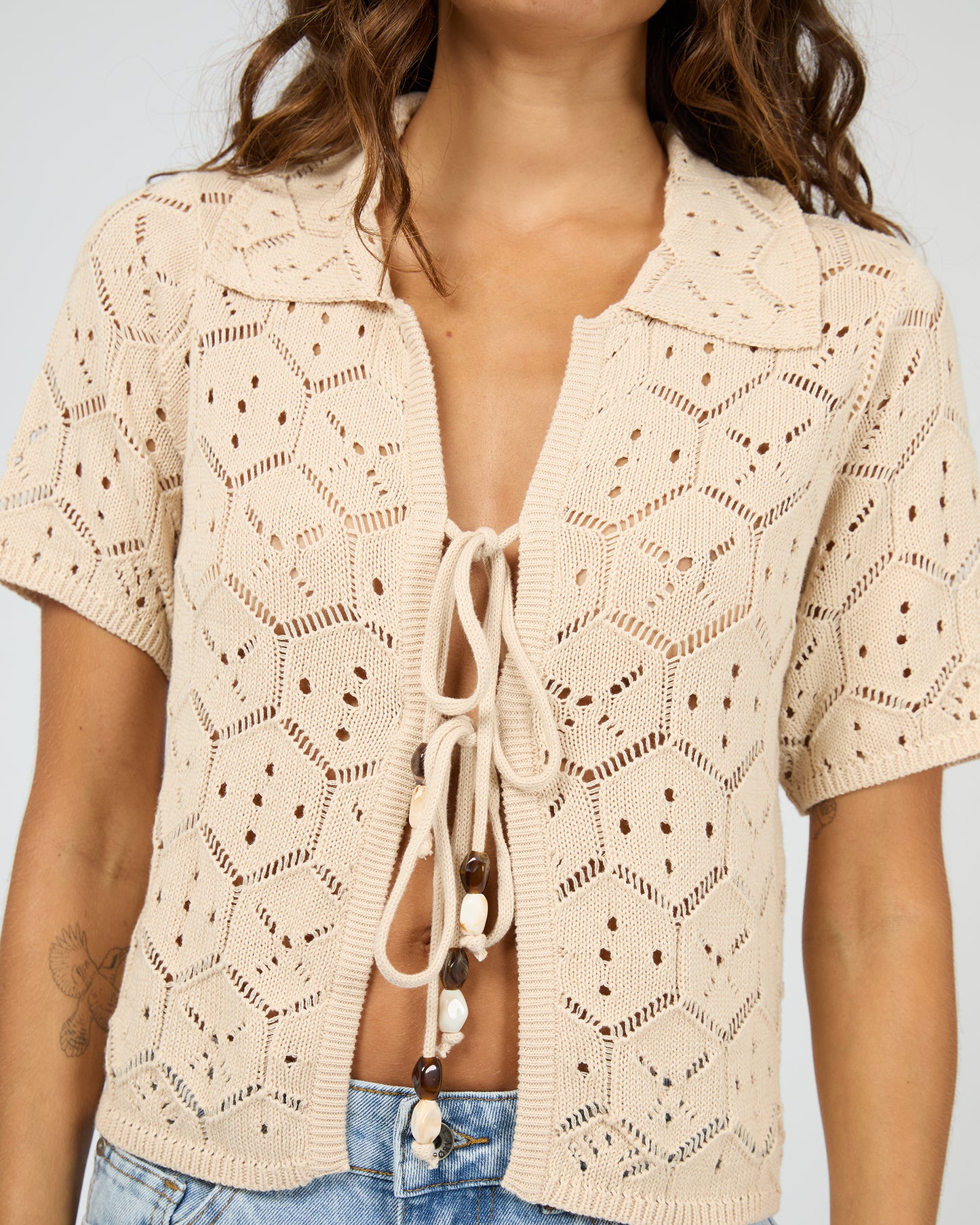 Silent Theory Nina Crochet Top