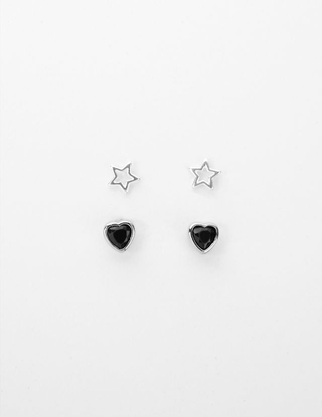 Stella + Gemma Stud Set | Stars & Hearts