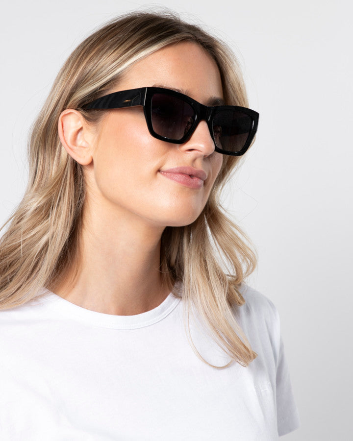Stella + Gemma Polarised Sunglasses - Paige Black