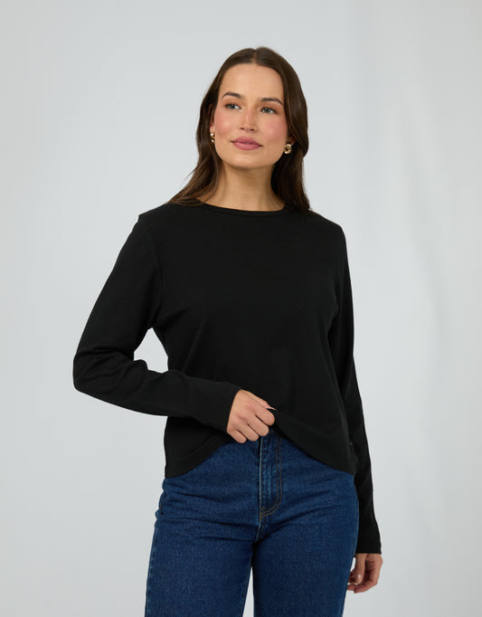 Silent Theory Regular Long Sleeve Tee | Black