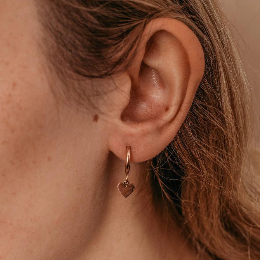 Katy B Heart Hoop Earrings