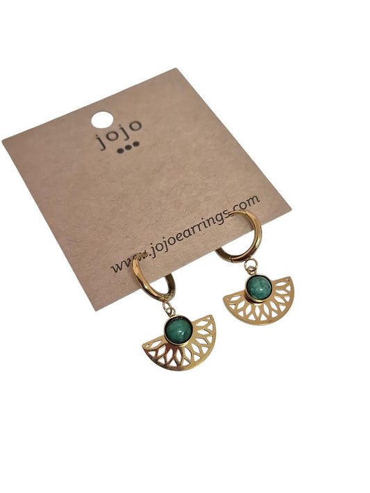 Jojo Riana Earrings | Jade