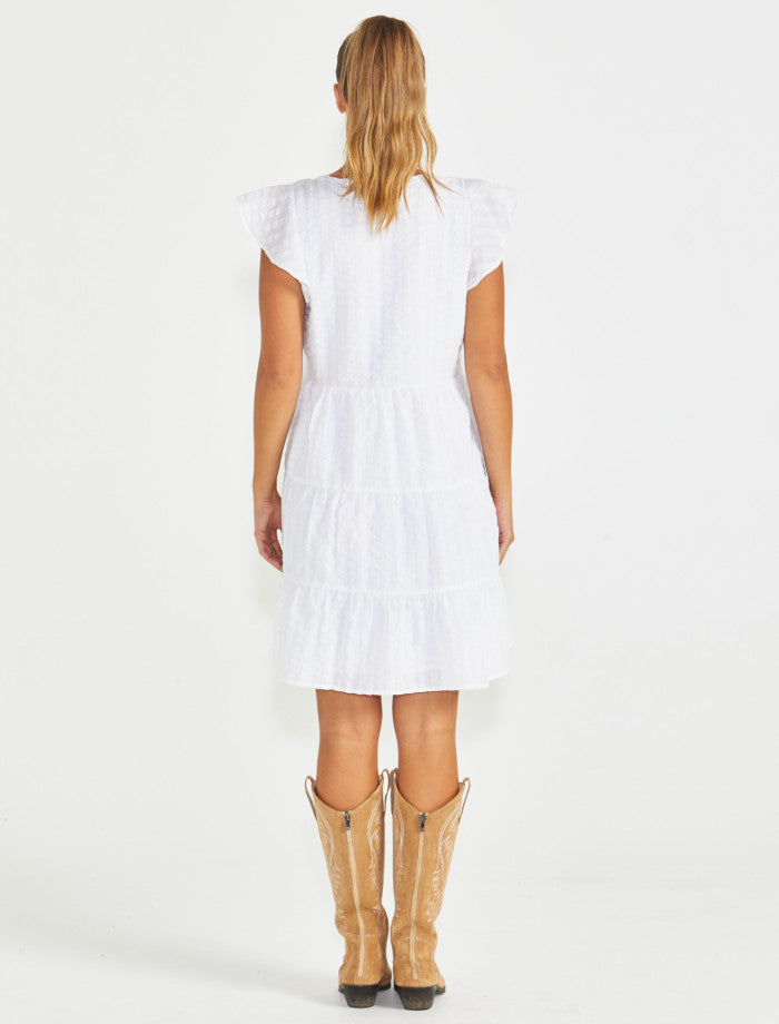 SASS Phillipa Dress - White