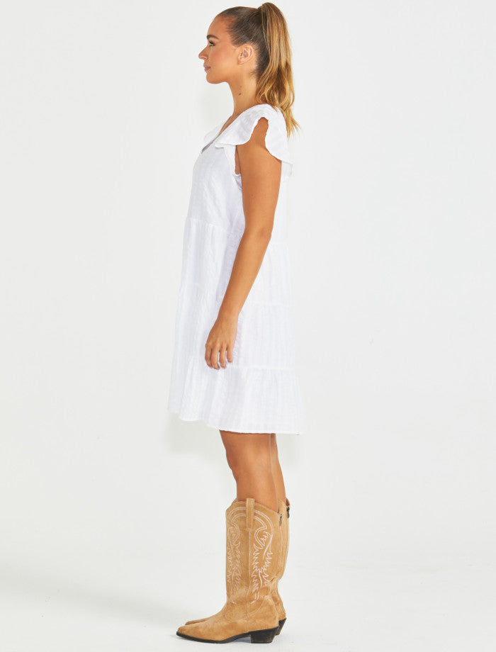 SASS Phillipa Dress - White