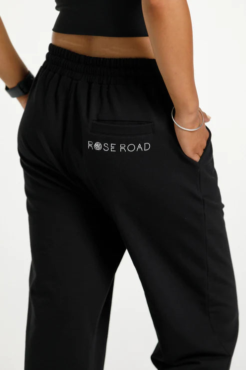 Rose Road Cropped Baller Pant - Black