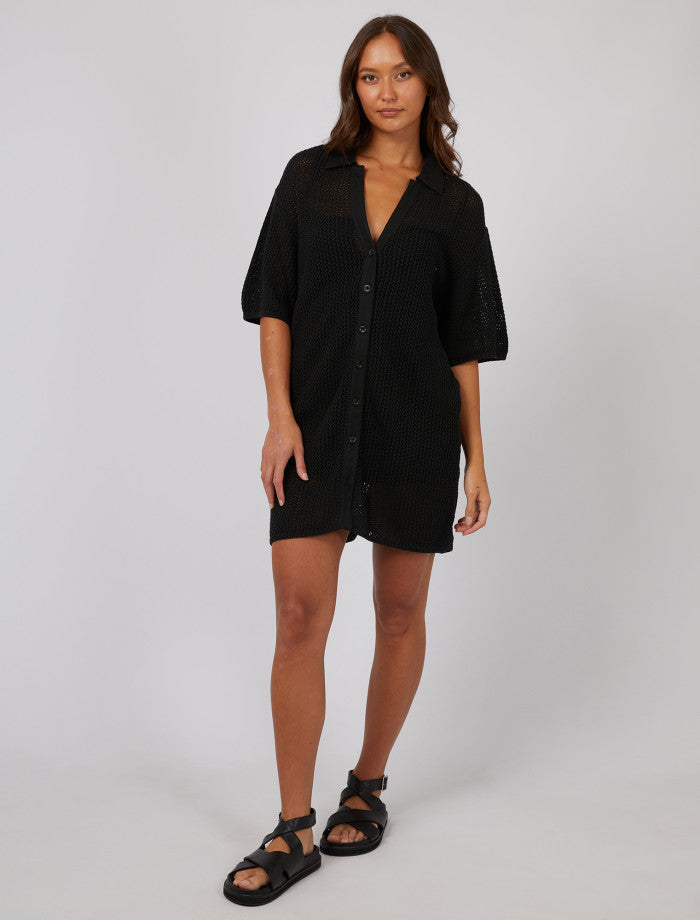 Silent Theory Sadie Shirt Dress | Black