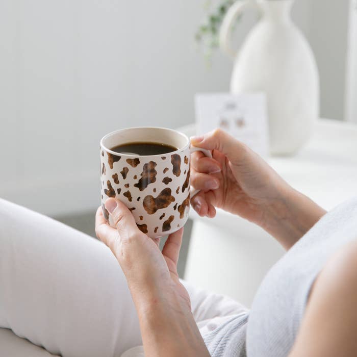 Saddle & Bloom Cow Mug