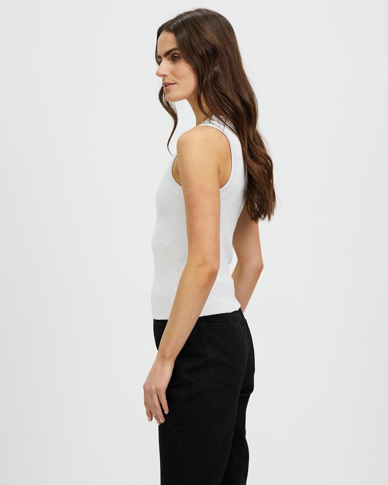 Silent Theory Greta Tank | White