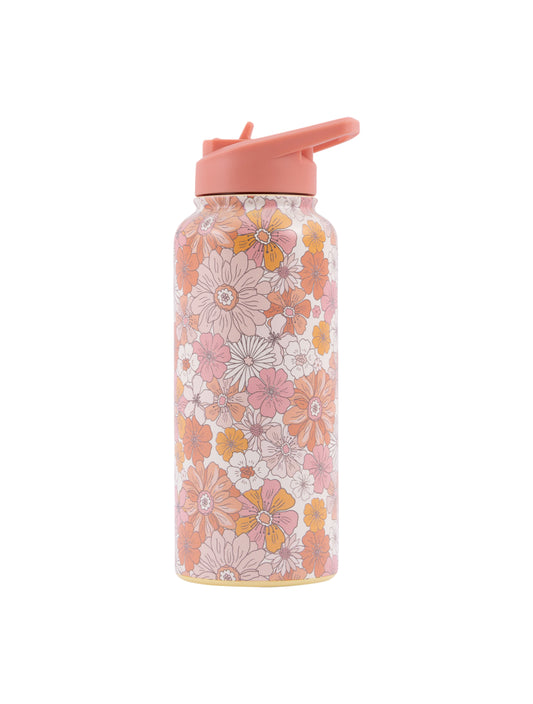 Sip By Splosh Insulated Water Bottle | Retro Floral