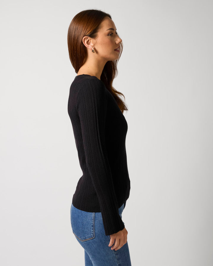Stella + Gemma Skyler Top | Black