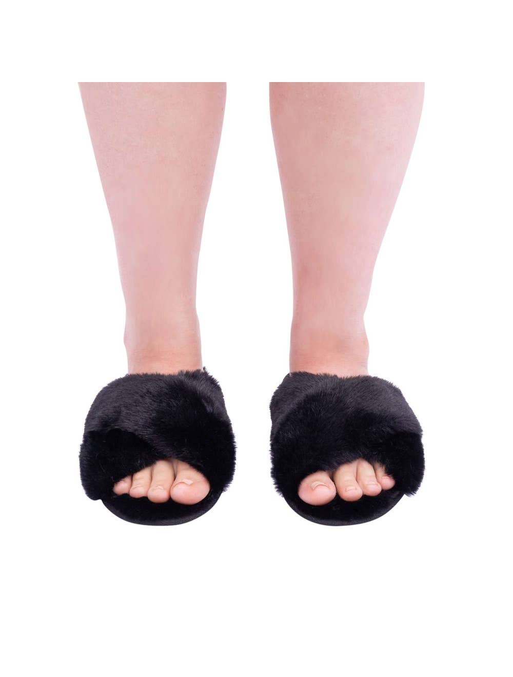 SnuggUps Women's Cross Open Toe | Black