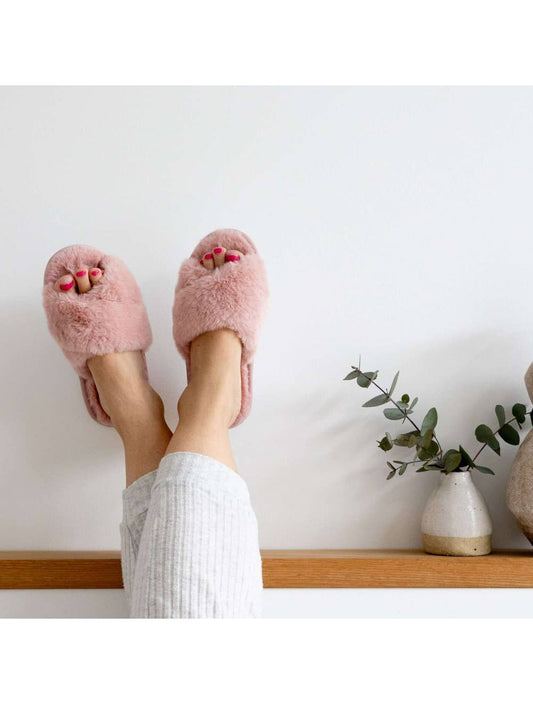 SnuggUps Women's Cross Open Toe | Blush