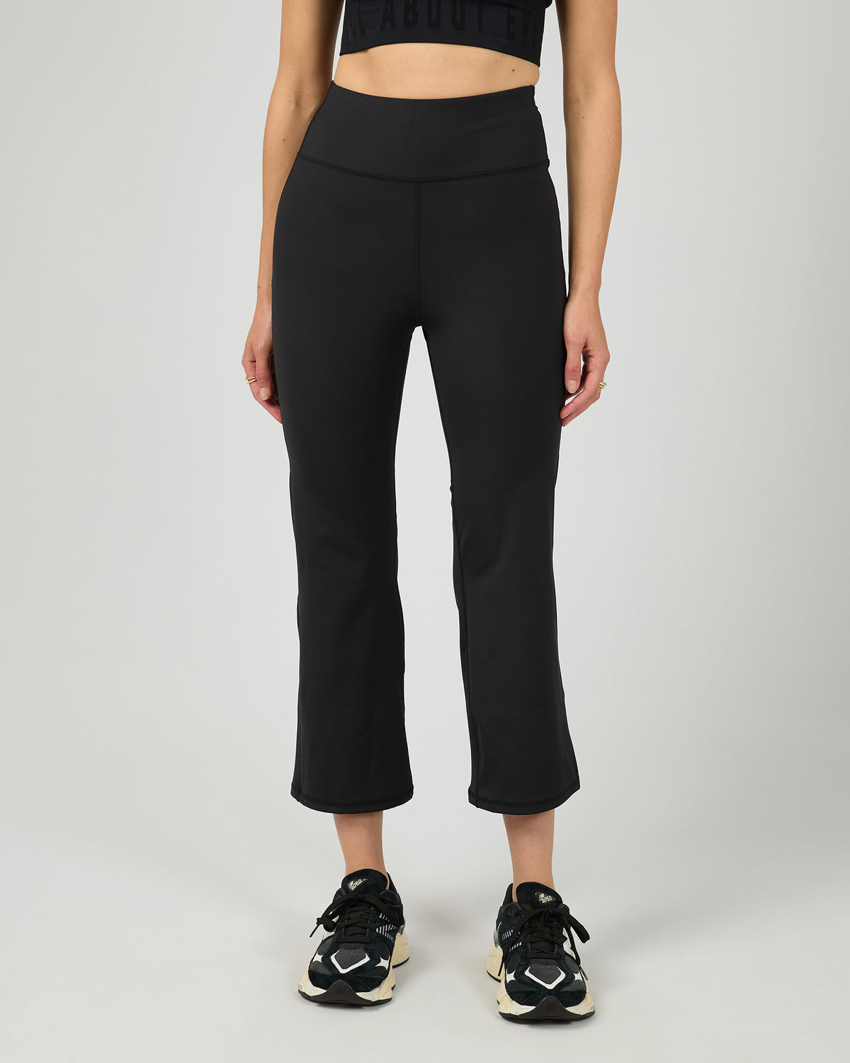 All About Eve Studio Crop Flare Pants | Black