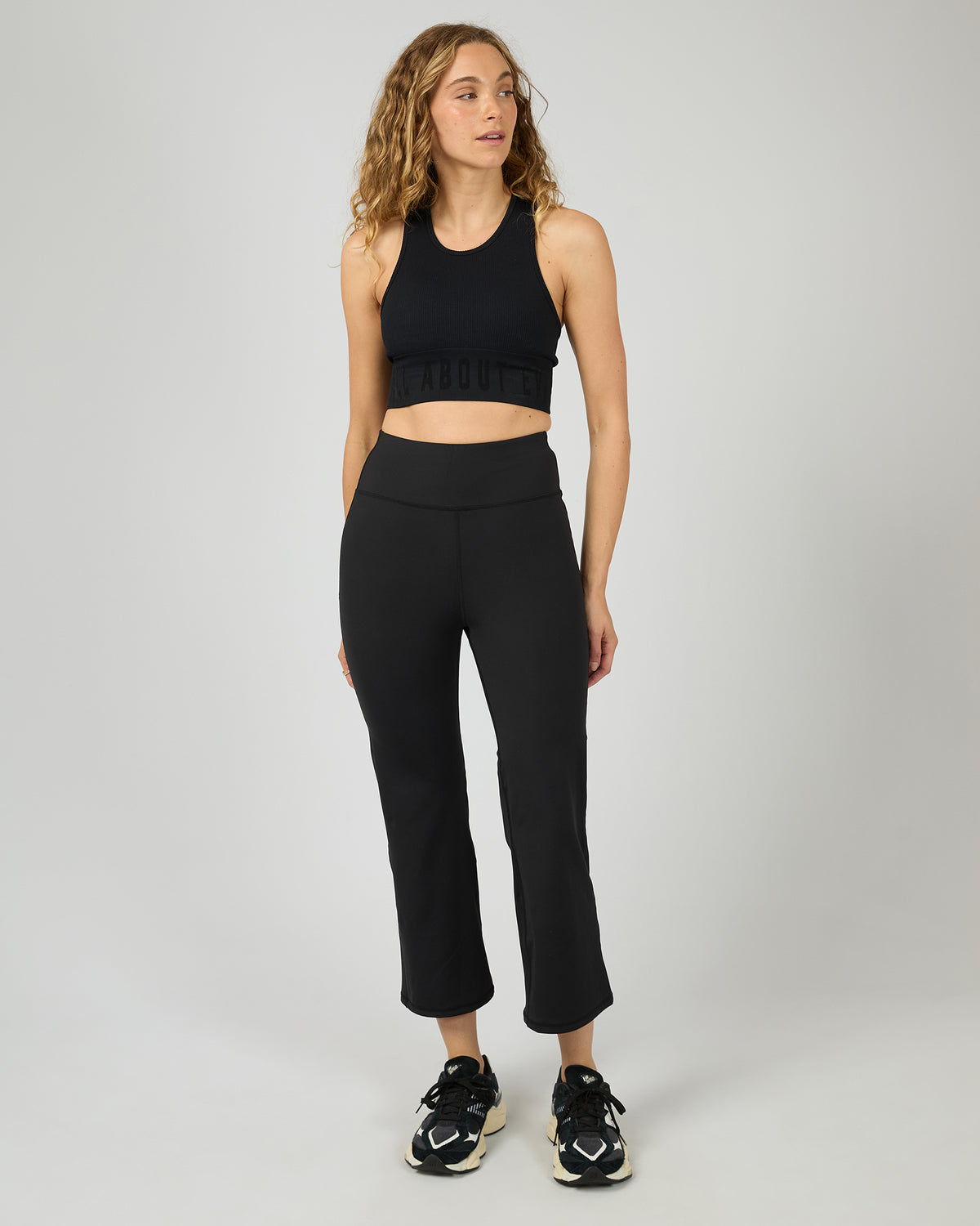 All About Eve Studio Crop Flare Pants | Black