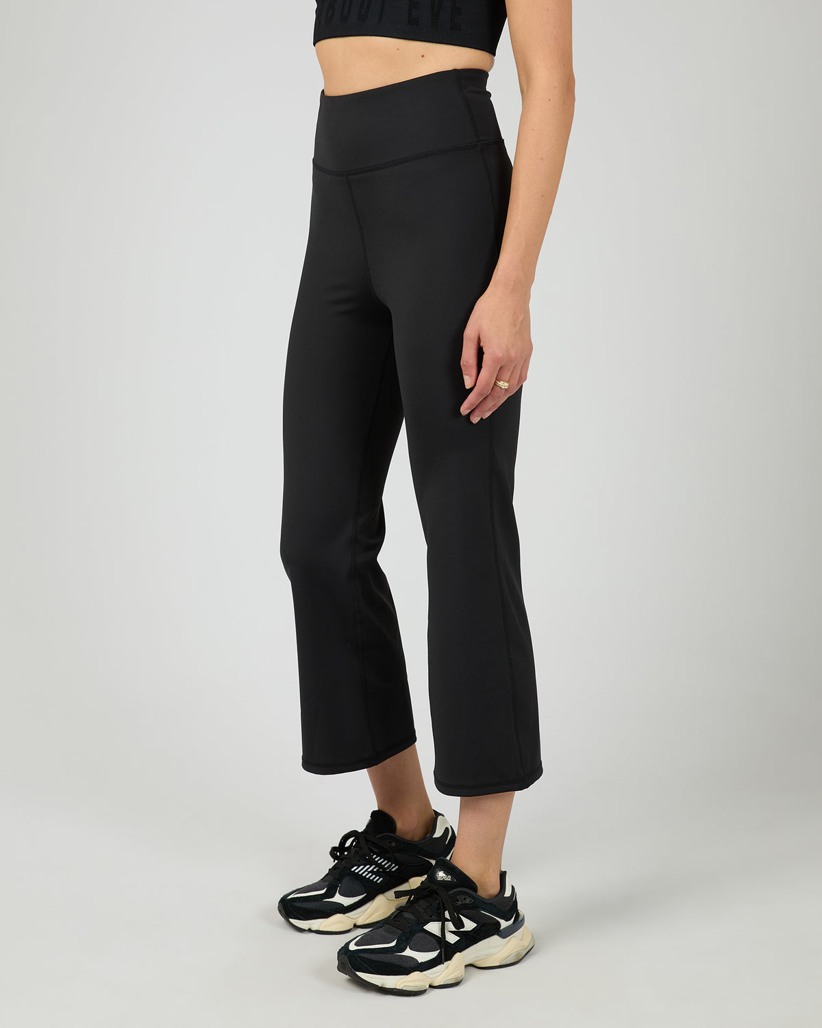 All About Eve Studio Crop Flare Pants | Black