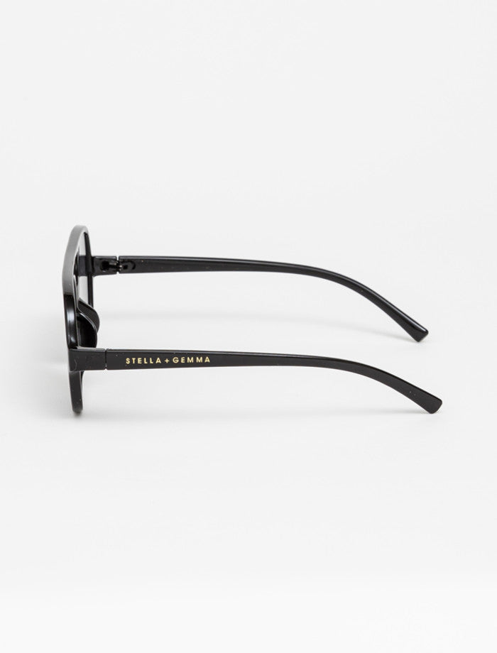 Stella + Gemma Therese Polarised Sunglasses | Black