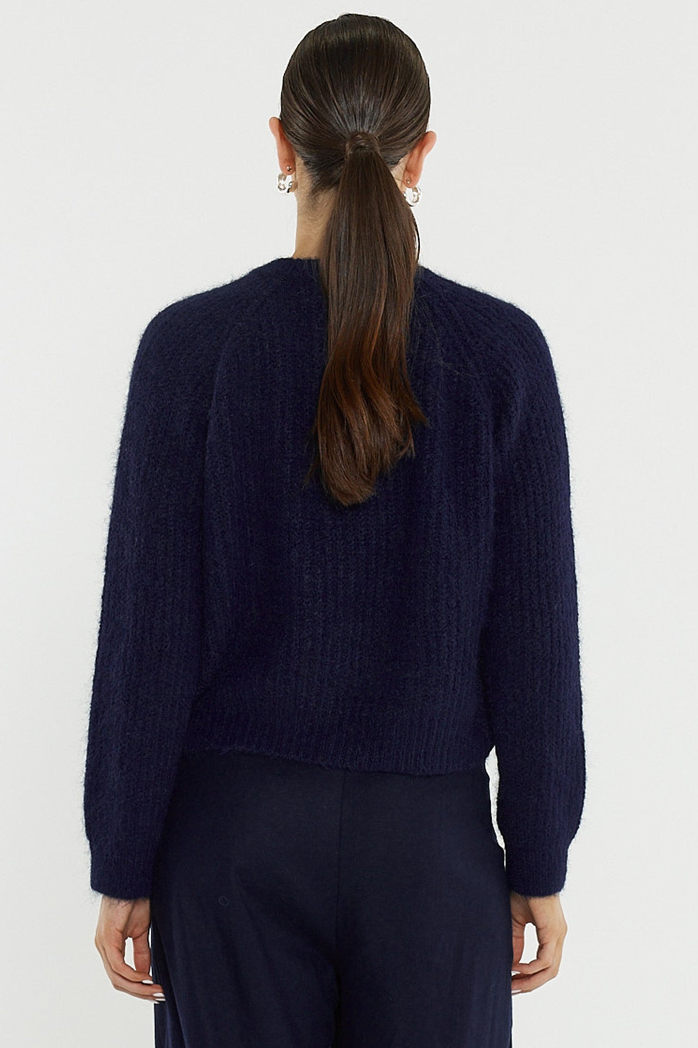 SASS Posie Fluffy Cardi | Navy