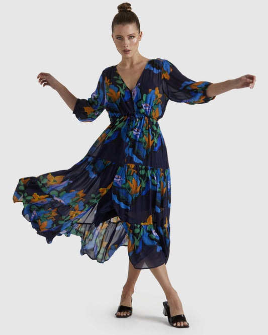 Fate + Becker Twilight Dress | Navy Floral