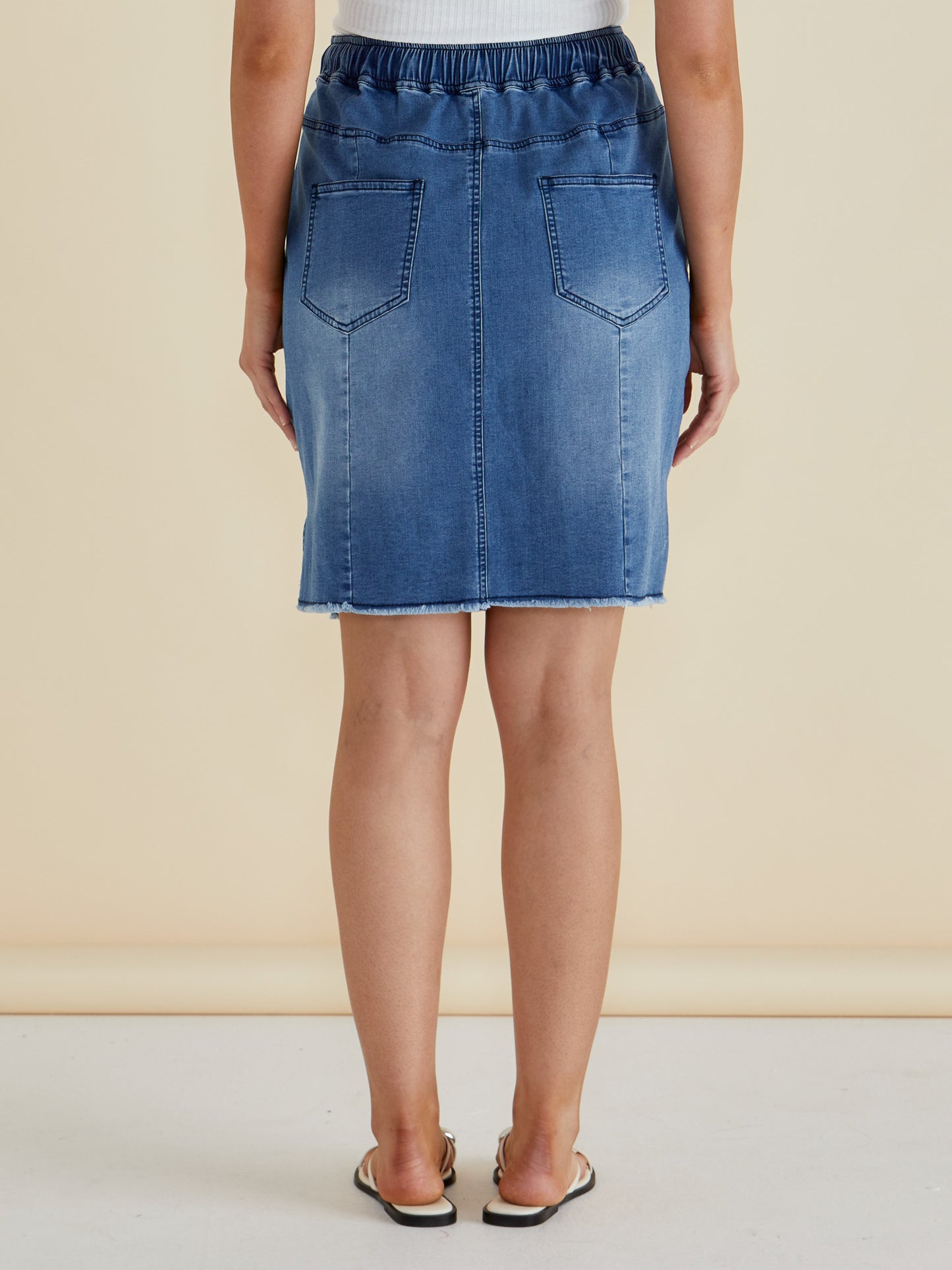 Betty Basics Augie Denim Skirt | Blue