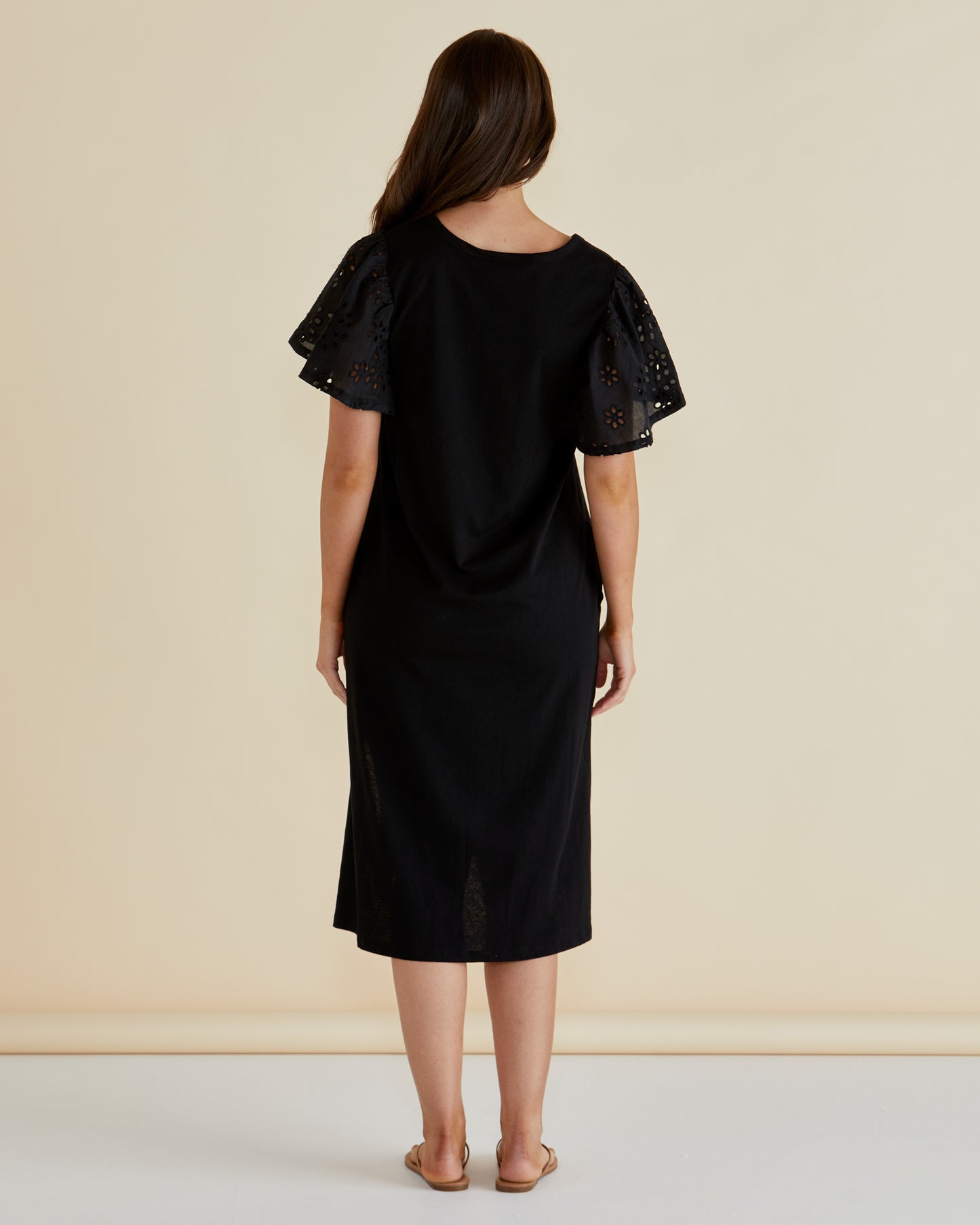 Betty Basics Sawyer Embroidered Dress | Black