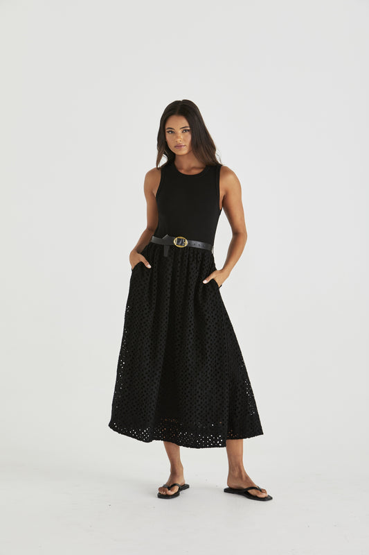 Sass Pattie Dress | Black