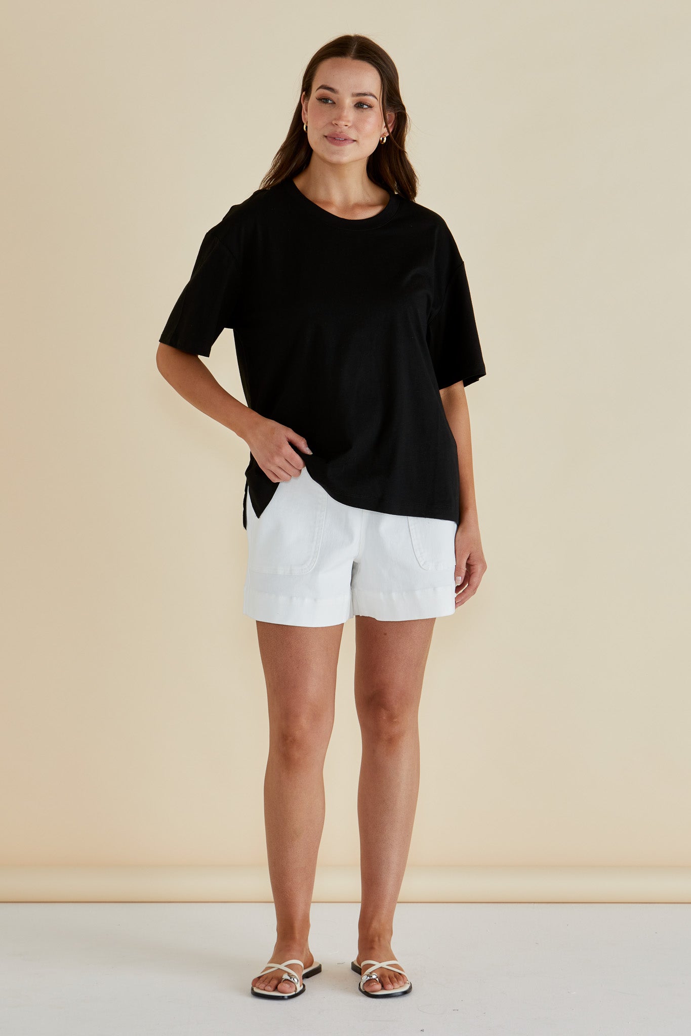 Betty Basics Relax Boxy Tee | Black