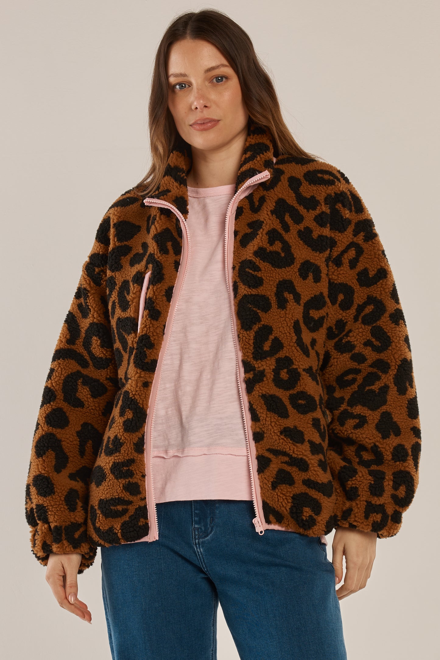 Betty Basics Jayne Fleece Jacket | Animal