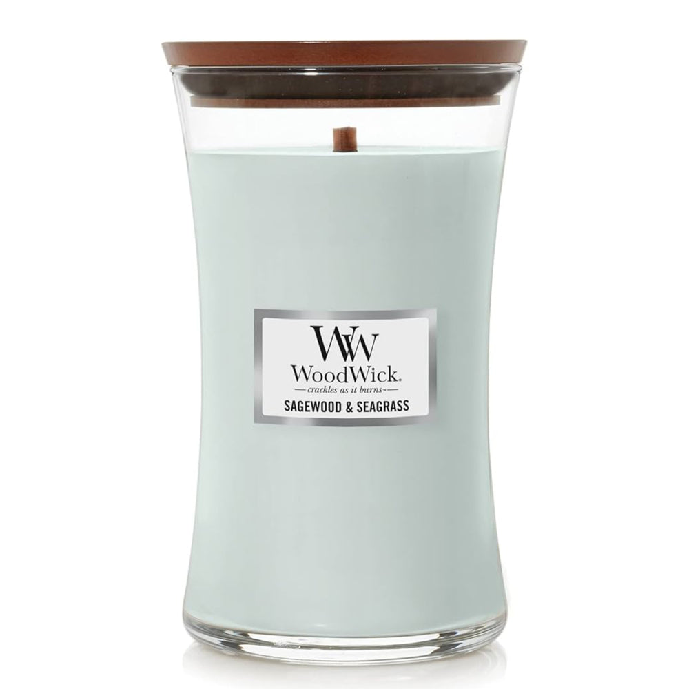 Woodwick Candle - Sagewood & Seagrass