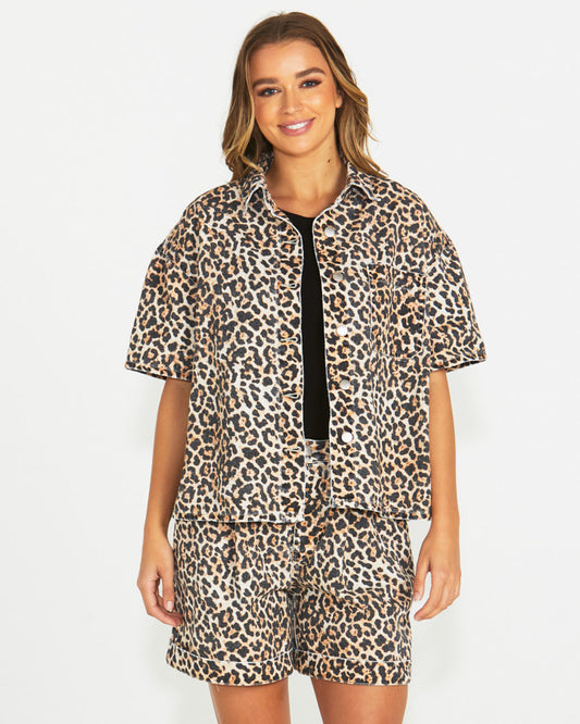 SASS Wyatt Short Sleeve Denim Shirt | Vintage Animal
