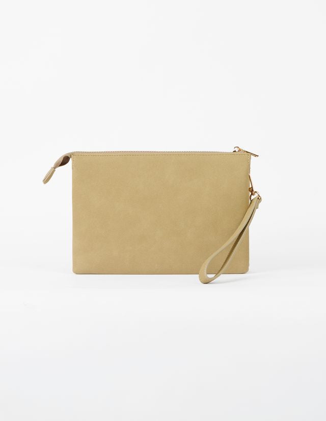 Stella + Gemma Frankie Multi Pouch Bag | Taupe Suede