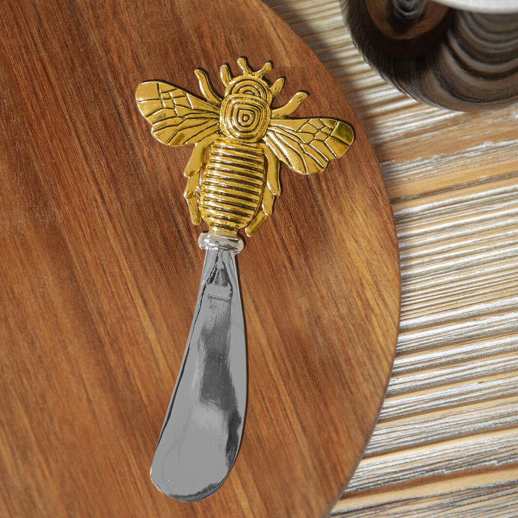 Cheese Board with Bee Knife Gift Set