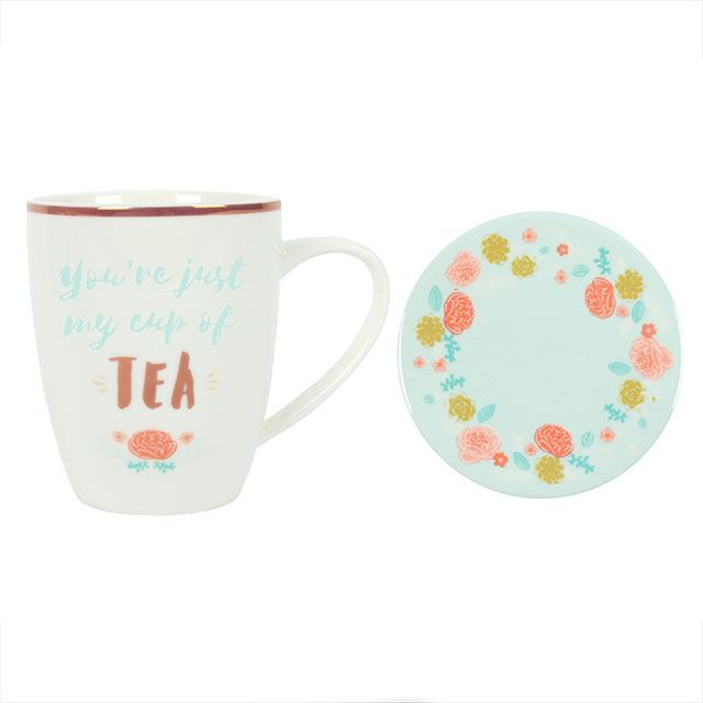 Boho Babe Tea Mug & Coaster Giftset