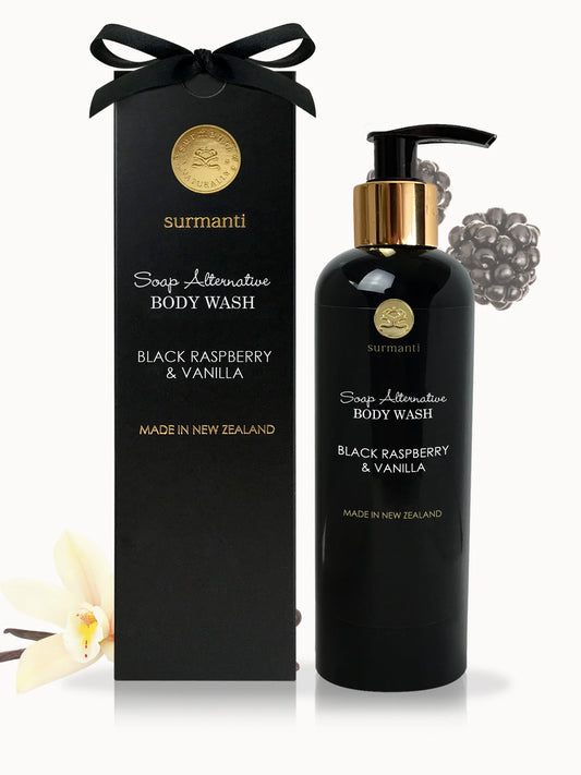 Surmanti Body Wash Soap Alternative - Black Raspberry & Vanilla