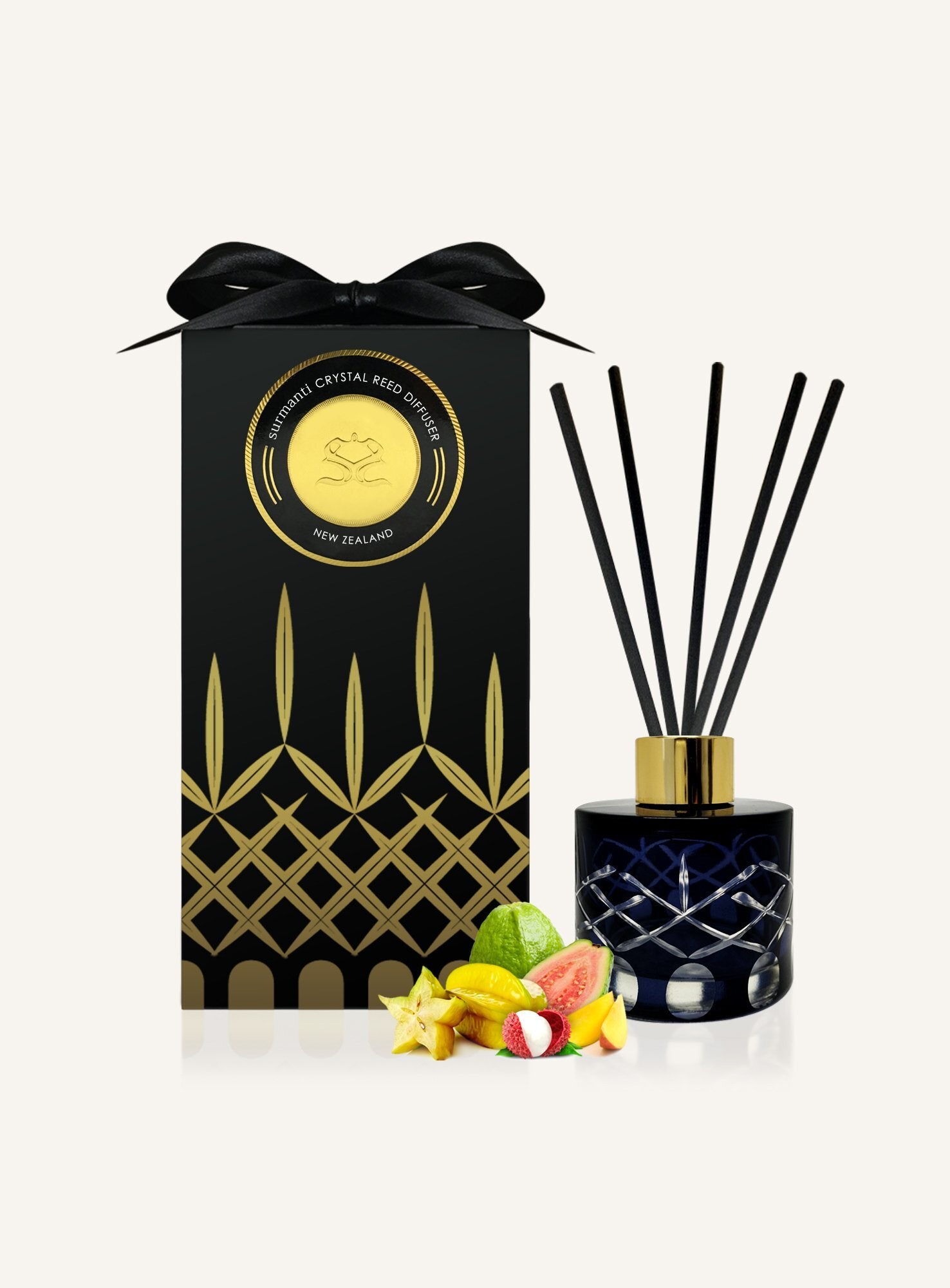 Surmanti Crystal Reed Diffuser - Starfruit, Lychee & Guava – Eleventh Hour