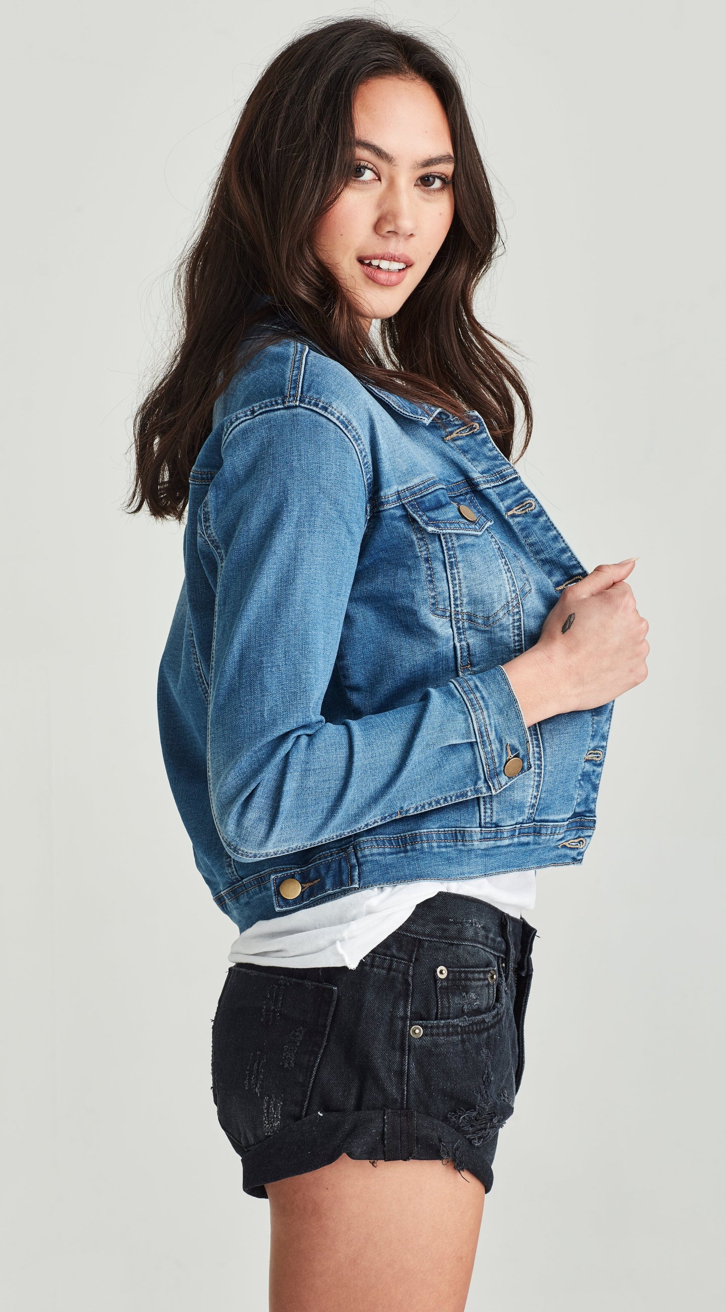 Junkfood Dixie Jacket - Mid Blue