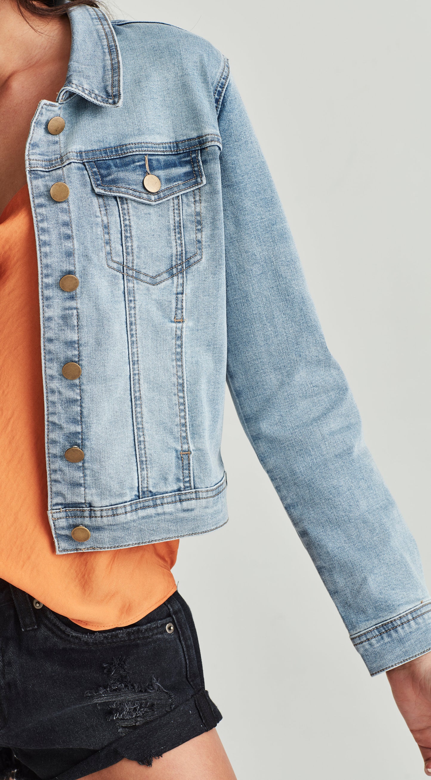 Junkfood Dixie Jacket - Pale Blue