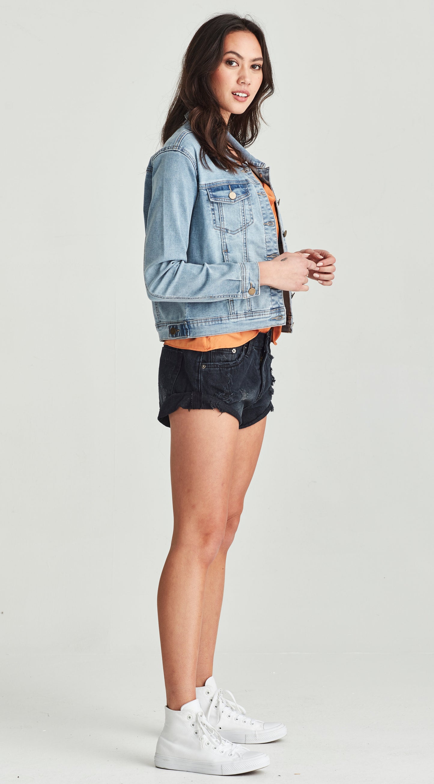 Junkfood Dixie Jacket - Pale Blue