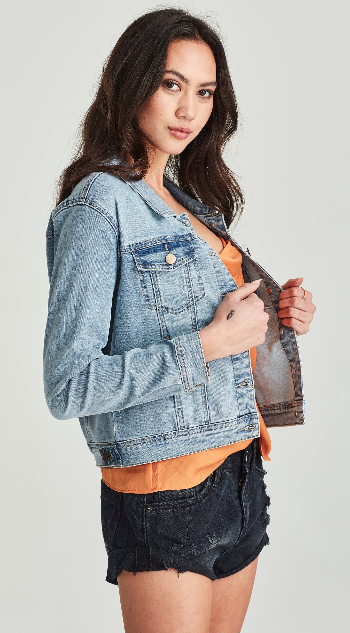 Junkfood Dixie Jacket - Pale Blue