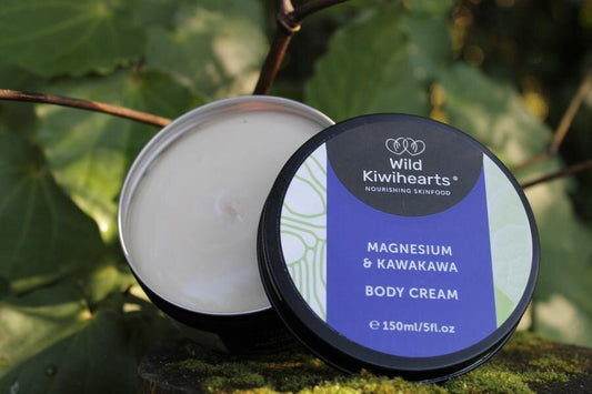 Wild Kiwi Hearts Magnesium & Kawakawa Body Cream 150ml