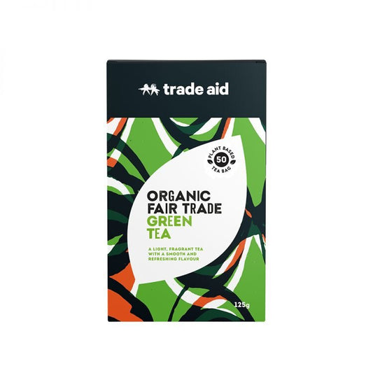 Trade Aid Organic Fair Trade Tea - Green Tea (50 tea bags)